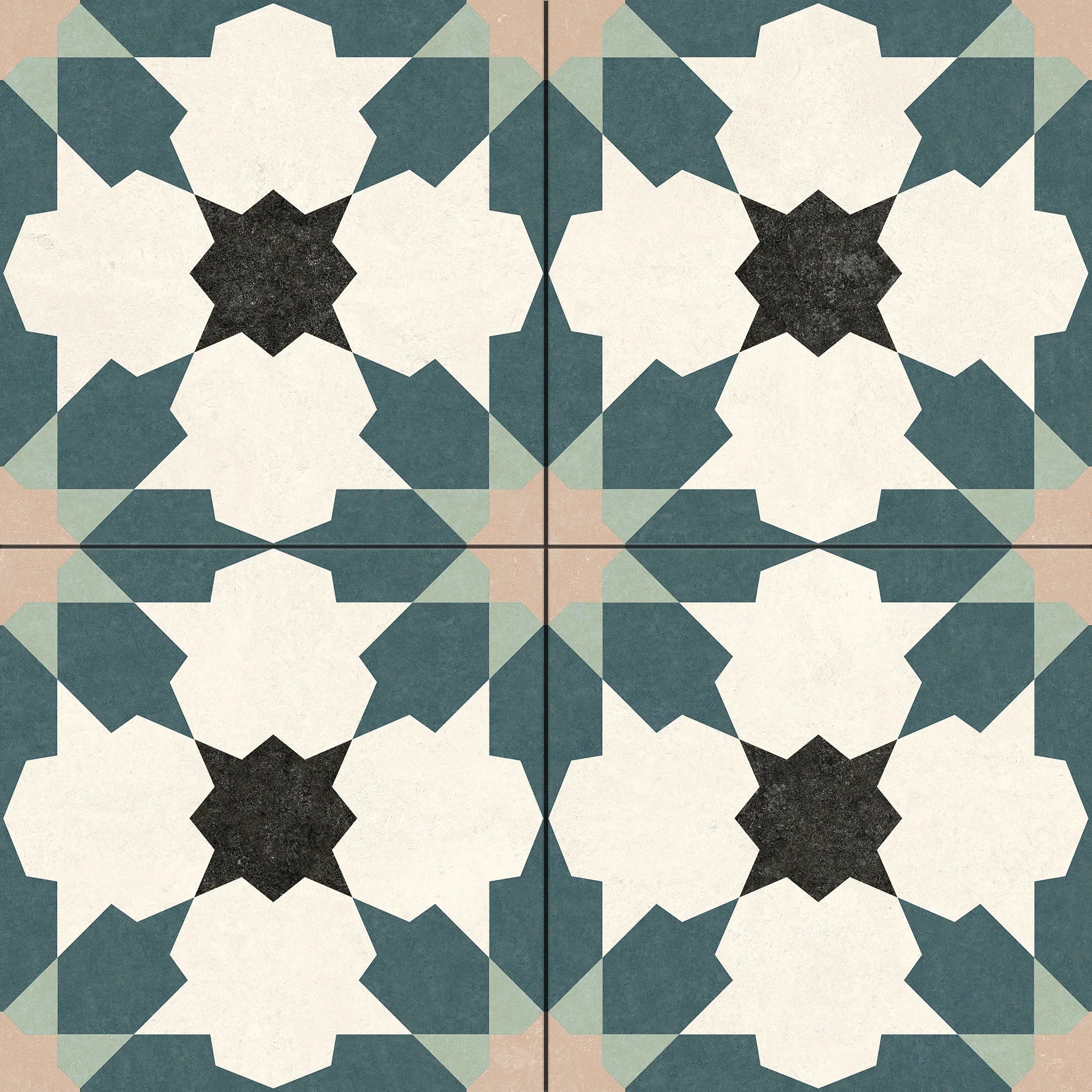 Carrelage Intérieur Precut Navarti 45x45 cm Effet Carreau de Ciment