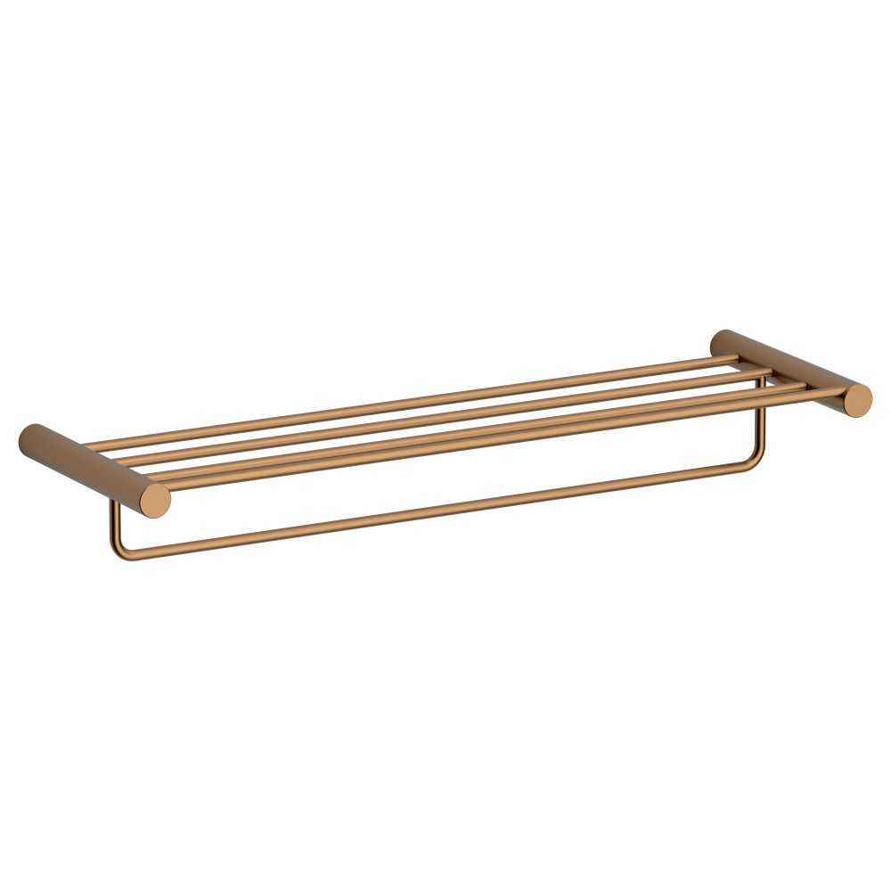 Etagère porte-serviettes à fixer en inox Hermes